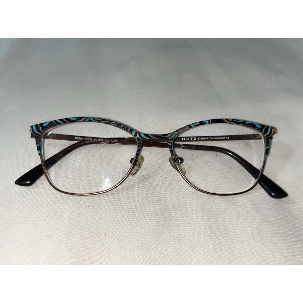 DUTZ DZ801 35 MATT Copper Blue EYEGLASSES FRAME Hypo-Allergenic 50-16-135mm